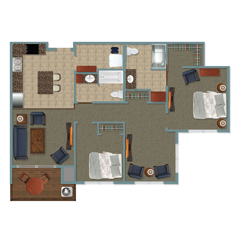 Rapid City Senior Living Durango Floor Plan